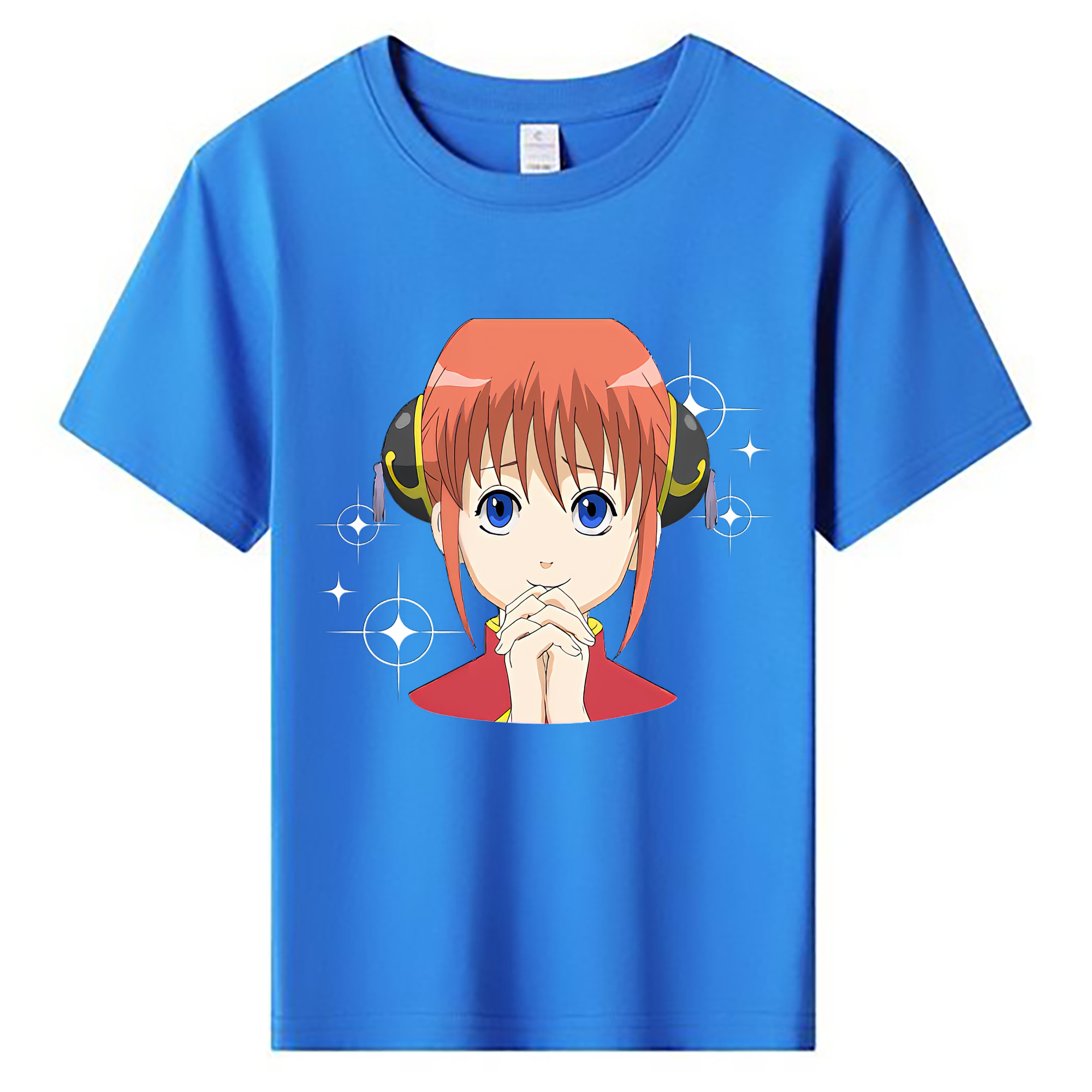 （画像用） ぎんたま 坂田銀時（さかたぎんとき） 神楽 志村新八（しむら しんぱち） GINTAMA Sakata Gintoki Kagura Shimura Shinpachi 綿100％キッズTシャツ（フロントプリント）